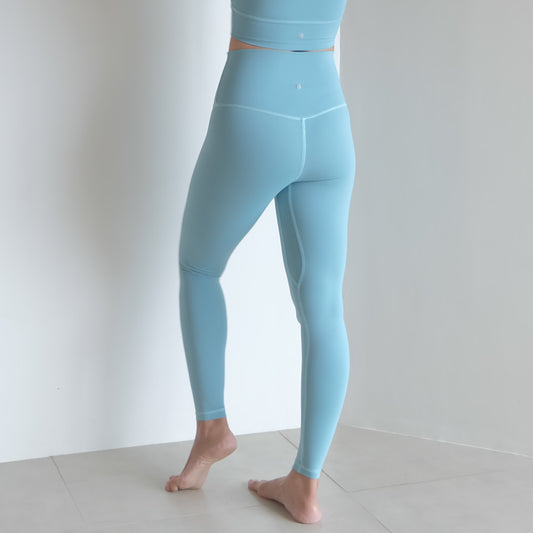 25" inseam leggings in Cameo Blue