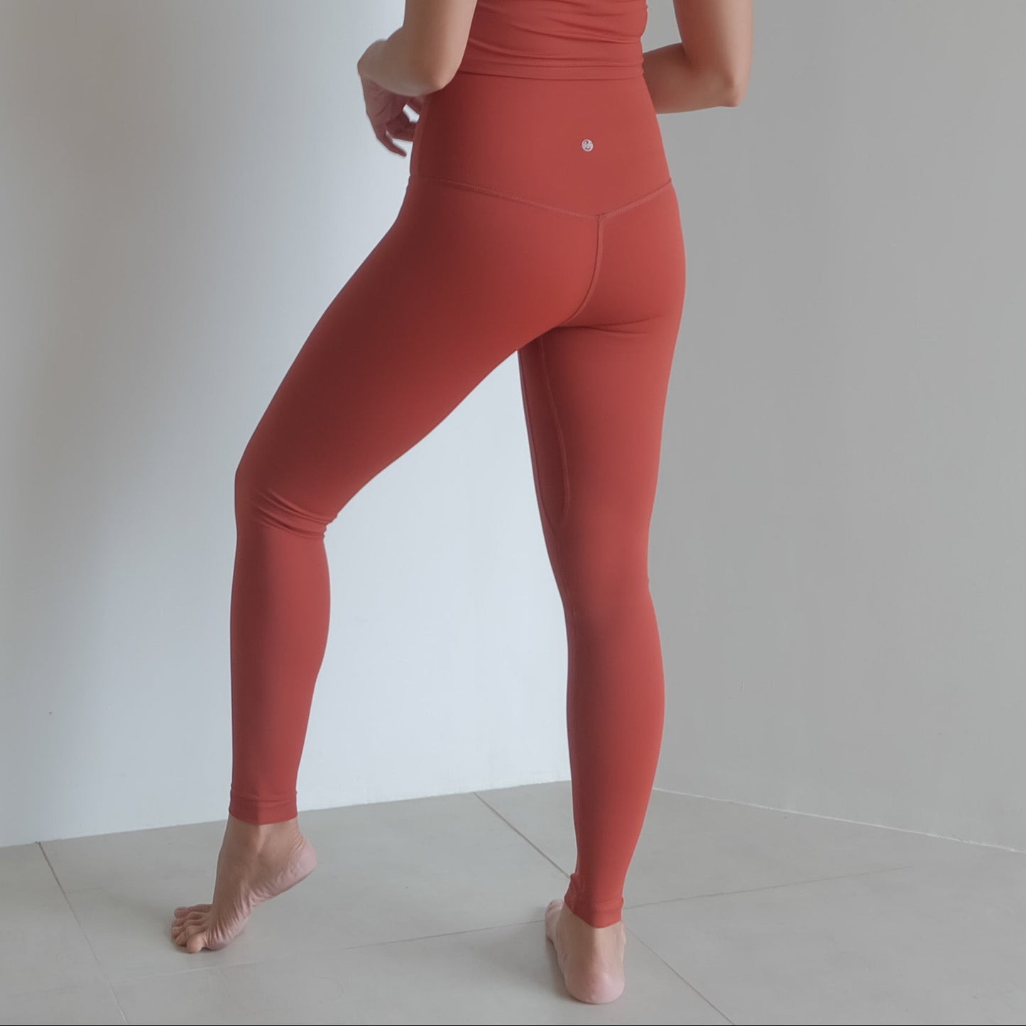 25" inseam leggings in Dark Terracotta