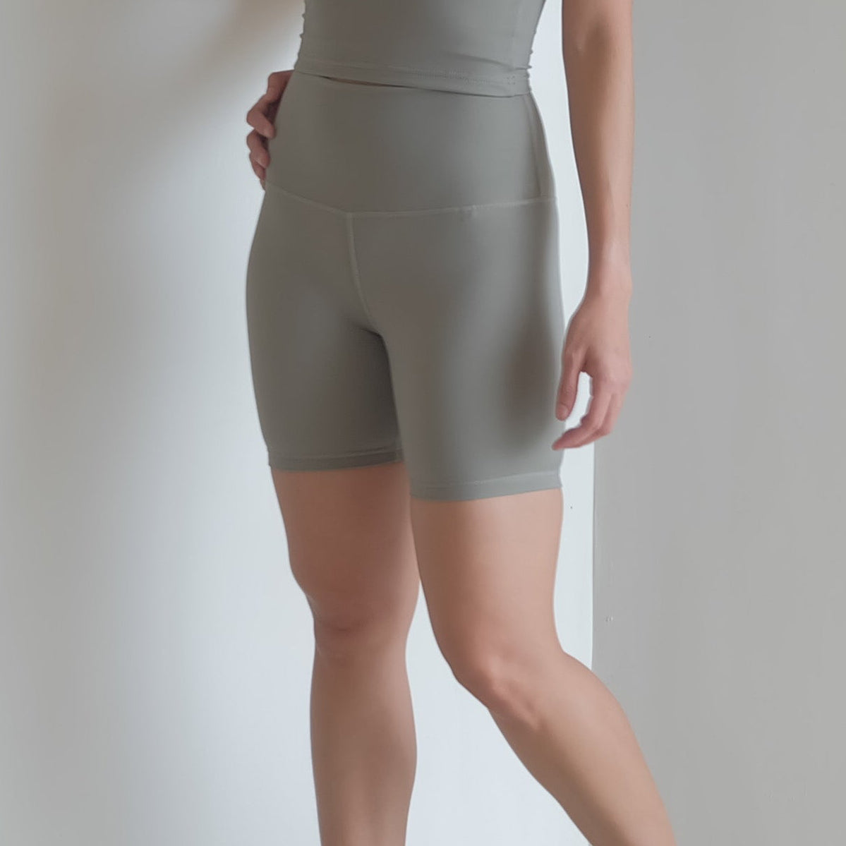 6" inseam shorts in Budding Green