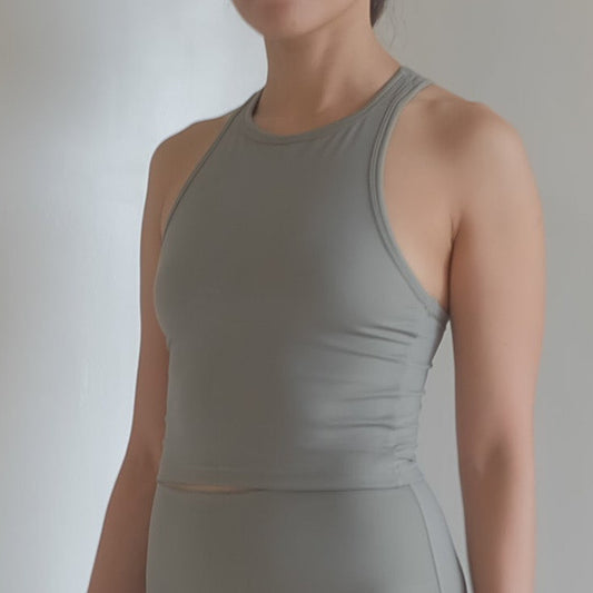 Ava tank top in Budding Green