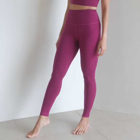 25" inseam leggings in Deep Magenta