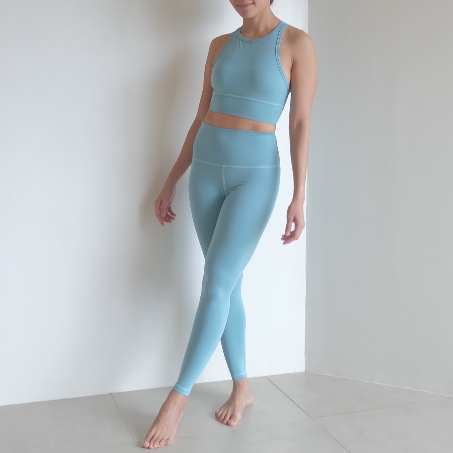 Ava top in Cameo Blue