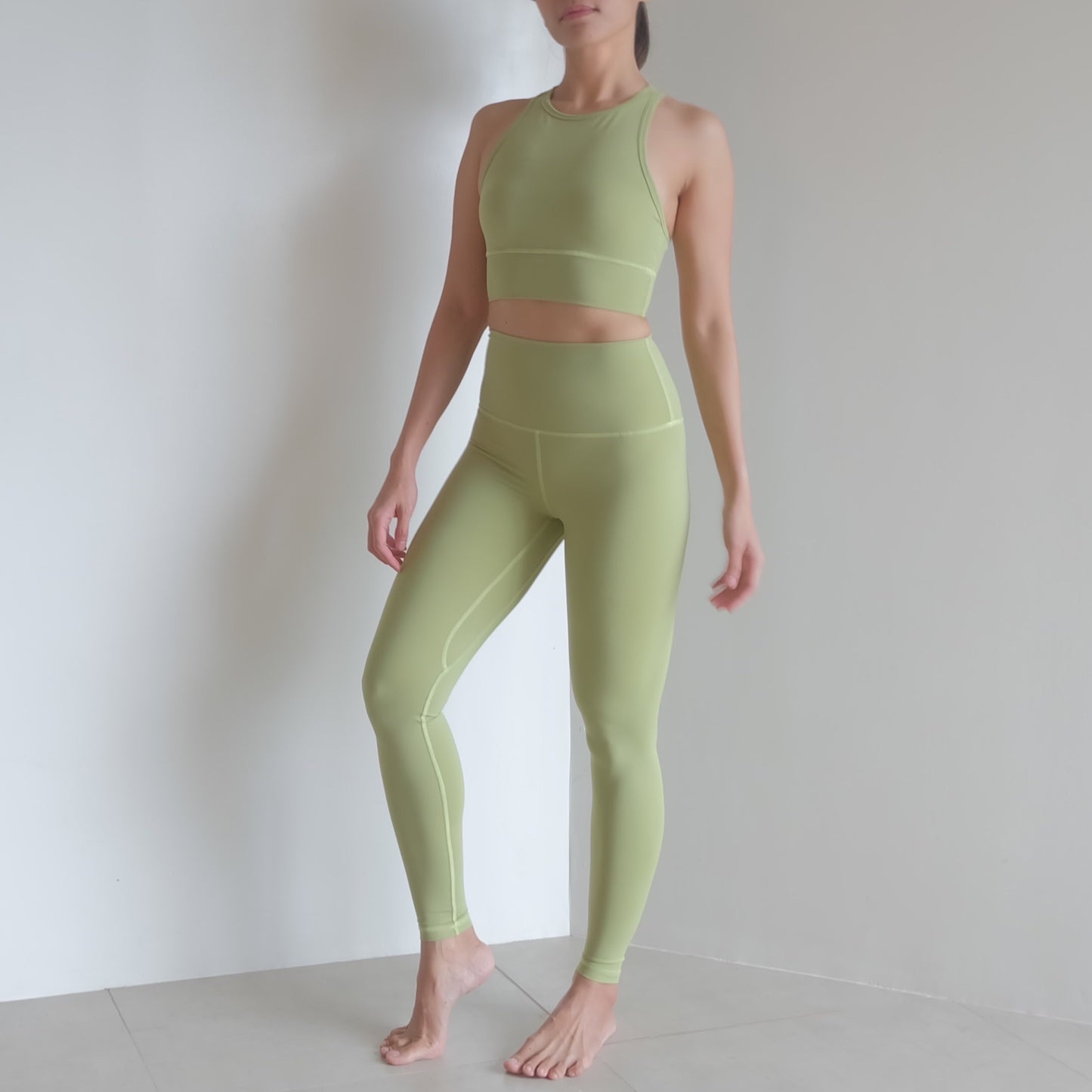 Ava top in Olive Chiffon